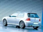 Maxton rear diffuser for VW GOLF 4 25'TH ANNIVERSARY LOOK (with exhaust hole)