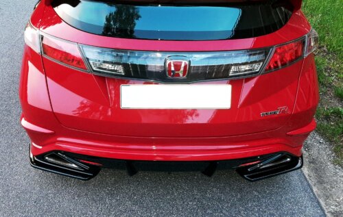 Maxton rear side splitters for HONDA CIVIC VIII TYPE-R GP
