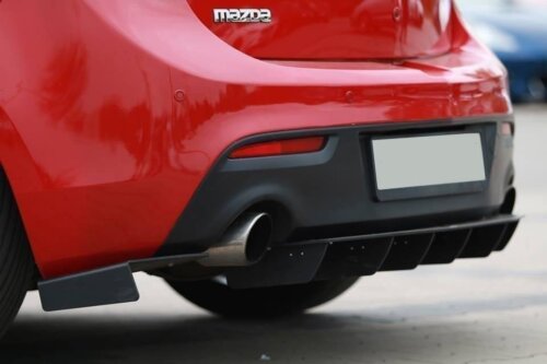 Maxton rear side splitters for MAZDA 3 MK2 MPS