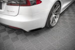 Maxton rear side splitters for Tesla Model S Facelift