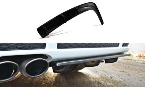 Maxton rear splitter for AUDI RS4 B5 (with a vertical bar)