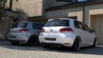 Maxton rear diffuser for VW GOLF VI WITH 2 EXHAUST HOLE