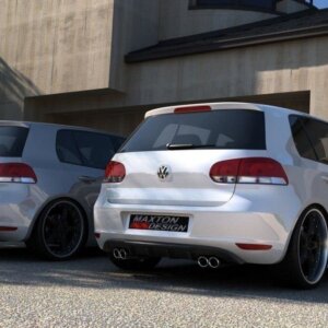Maxton stražnji difuzor za VW GOLF VI WITH 2 EXHAUST HOLE