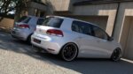Maxton rear diffuser for VW GOLF VI WITH 2 EXHAUST HOLE