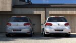 Maxton rear diffuser for VW GOLF VI WITH 2 EXHAUST HOLE