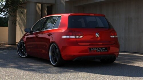 Maxton rear diffuser for VW GOLF VI WITHOUT EXHAUST HOLE