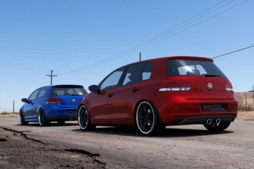 Maxton rear diffuser for VW Golf V R32 Look for VW Golf VI