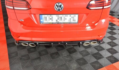 Maxton rear diffuser for Volkswagen Golf R Variant Mk7 Facelift