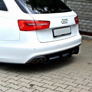 Maxton stražnji difuzor & stražnji bočni difuzori za Audi A6 S-Line C7 (exhaust 1x2)