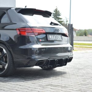 Maxton stražnji difuzor V.2 za Audi RS3 8V FL Sportback