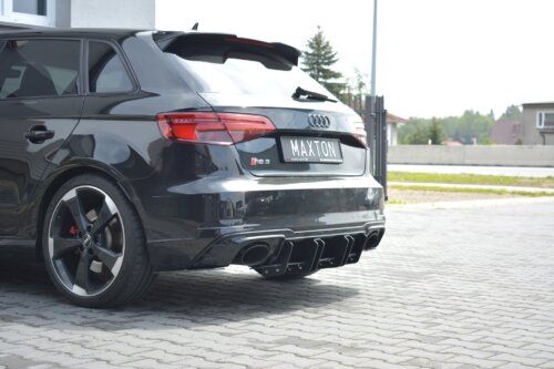 Maxton rear diffuser V.2 for Audi RS3 8V FL Sportback