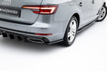 Maxton rear side splitters for Audi A4 / A4 S-Line / S4 Sedan / Avant B9