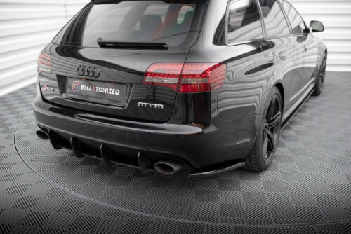 Maxton rear side splitters for Audi RS6 Avant C6