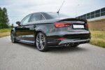 Maxton rear side splitters for Audi S3 / A3 S-Line 8V FL Sedan