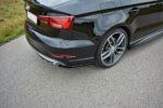 Maxton rear side splitters for Audi S3 / A3 S-Line 8V FL Sedan