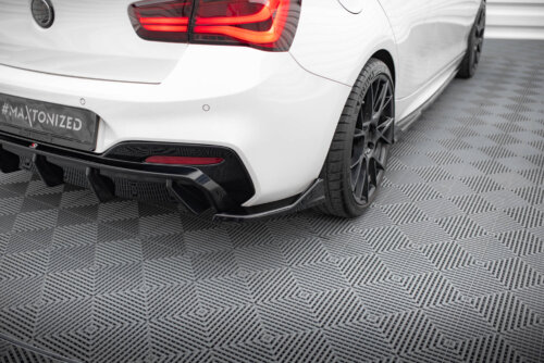 Maxton Rear Side Splitters (For rear valance V.3) BMW 1 M-Pack / M140i F20 Facelift