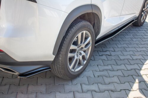 Maxton rear side splitters for Lexus NX Facelift