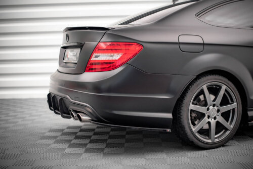 Maxton rear side splitters for Mercedes-Benz C Coupe / Sedan / Estate AMG-Line C204 / W204 Facelift / S204 Facelift