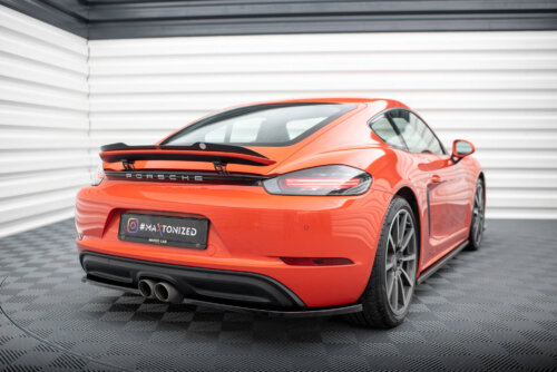 Maxton rear side splitters for Porsche 718 Cayman 982c