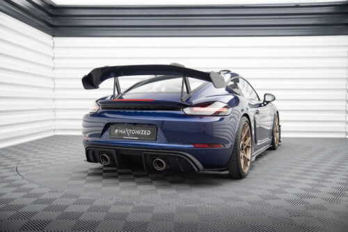 Maxton rear side splitters for Porsche 718 Cayman GT4 RS 982c