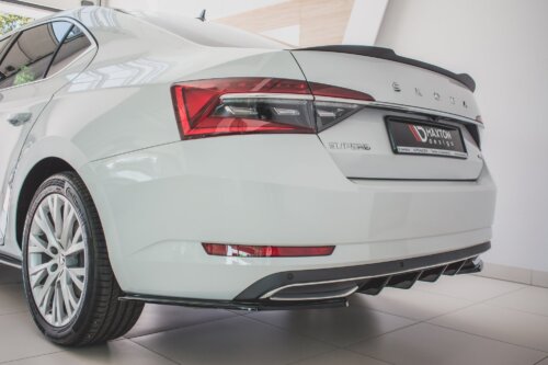 Maxton rear side splitters for Skoda Superb Liftback / Combi Mk3 Facelift