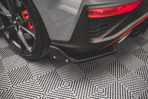Maxton rear side splitters V.1 + Flaps for Hyundai I30 N Hatchback Mk3 Facelift