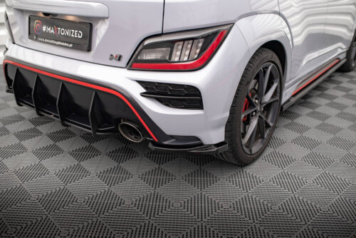 Maxton rear side splitters V.1 for Hyundai Kona Mk1