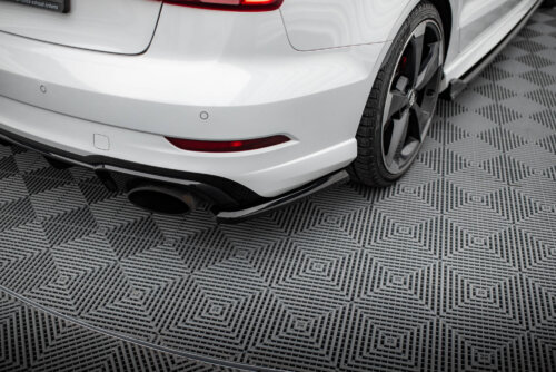 Maxton rear side splitters V.2 for Audi RS3 Sedan 8V Facelift