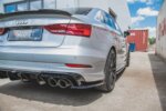 Maxton rear side splitters V.2 for Audi S3 Sedan 8V Facelift