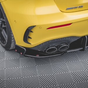 Maxton stražnji bočni difuzori V.2 + zaklopke za Mercedes-AMG A 45 S Aero Pack W177