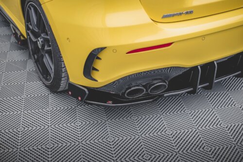 Maxton rear side splitters V.2 + loputice for Mercedes-AMG A 45 S Aero Pack W177