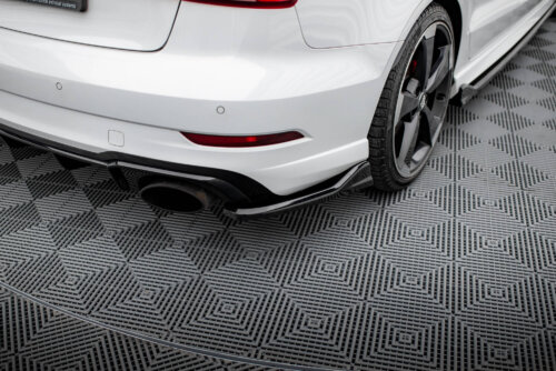 Maxton rear side splitters V.3 for Audi RS3 Sedan 8V Facelift