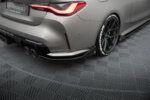 Maxton Rear Side Splitters V.3 CSL Look BMW M4 G82 / G82 Facelift