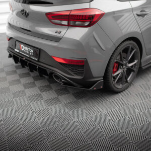 Maxton stražnji bočni difuzori V.4 + Flaps za Hyundai I30 N Hatchback Mk3 Facelift