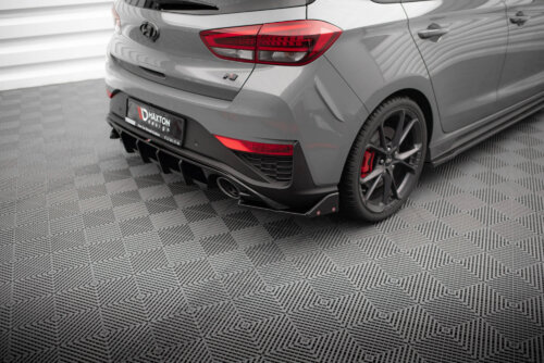Maxton Rear Side Splitters V.4 + Flaps Hyundai I30 N Hatchback Mk3 Facelift
