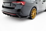 Maxton Rear Side Splitters V.4 + Flaps Skoda Octavia RS Combi / Liftback Mk4 / Mk4 Facelift