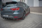 Maxton rear side splitters V.4 for Seat Leon Cupra Mk3 FL Sportstourer