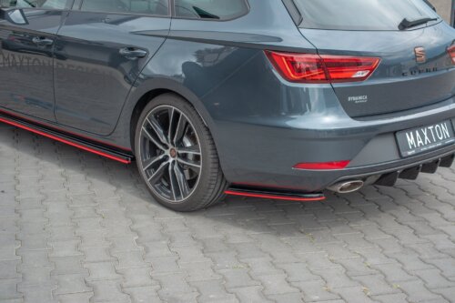 Maxton rear side splitters V.4 for Seat Leon Cupra Mk3 FL Sportstourer