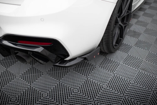 Maxton Rear Side Splitters V.5 + Flaps (For rear valance V.3) BMW 1 M-Pack / M140i F20 Facelift