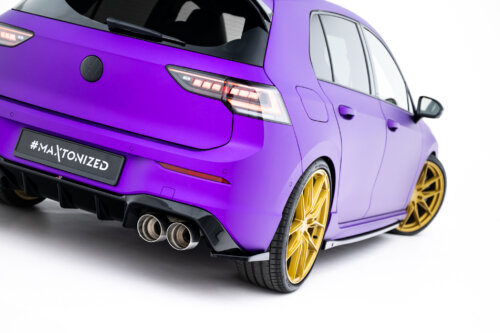 Maxton rear side splitters V.6 for Volkswagen Golf R Hatchback Mk8 Facelift