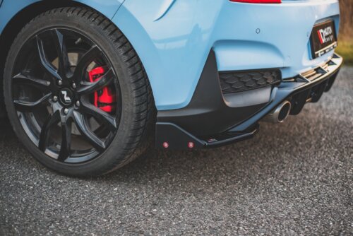 Maxton Rear Side Splitters V.7 + Flaps Hyundai I30 N Mk3 Hatchback