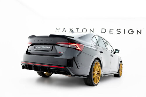 Maxton rear side splitters V.7 for Skoda Octavia RS Liftback / Combi Mk4 Facelift