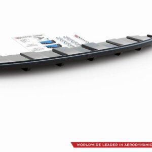 Maxton stražnji splitter za AUDI A6 C7 S-LINE AVANT EXHAUST 2x1 (s vertikalnim šipkama)