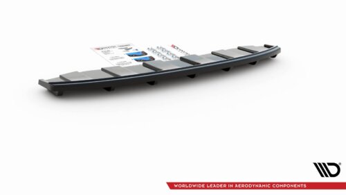 Maxton Rear Splitter AUDI A6 C7 S-LINE AVANT EXHAUST 2x1 (with vertical bars)