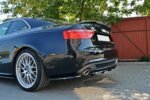 Maxton Rear Splitter Audi A5 Coupe / Sportback S-Line 8T (with a vertical bar)