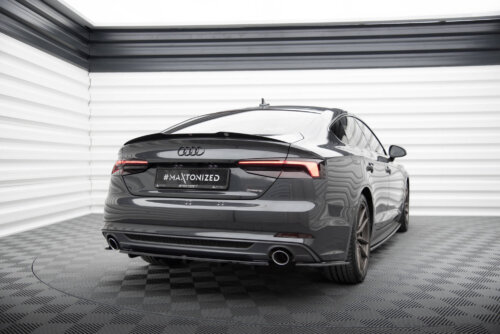 Maxton Rear Splitter Audi A5 S-Line F5 Coupe / Sportback (with vertical bars)