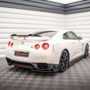 Maxton stražnji splitter + zaklopke za Nissan GTR R35 Facelift