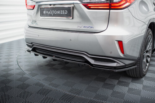 Maxton Rear Splitter Lexus RX Mk4 H (with vertical bars)