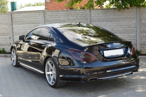Maxton Rear Splitter MERCEDES CLS C218 (without a vertical bar) AMG LINE