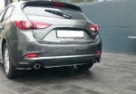 Maxton Rear Splitter Mazda 3 BN (Mk3) Facelift (with vertical bars)